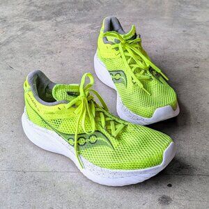 Saucony Kinvara 14 Women's Road Running Shoes Citron/Black size 10.5
